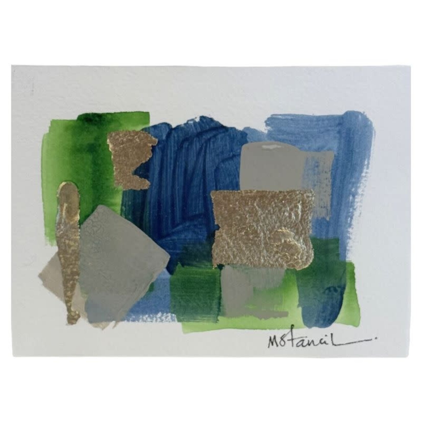 Small Abstract Blue/Green