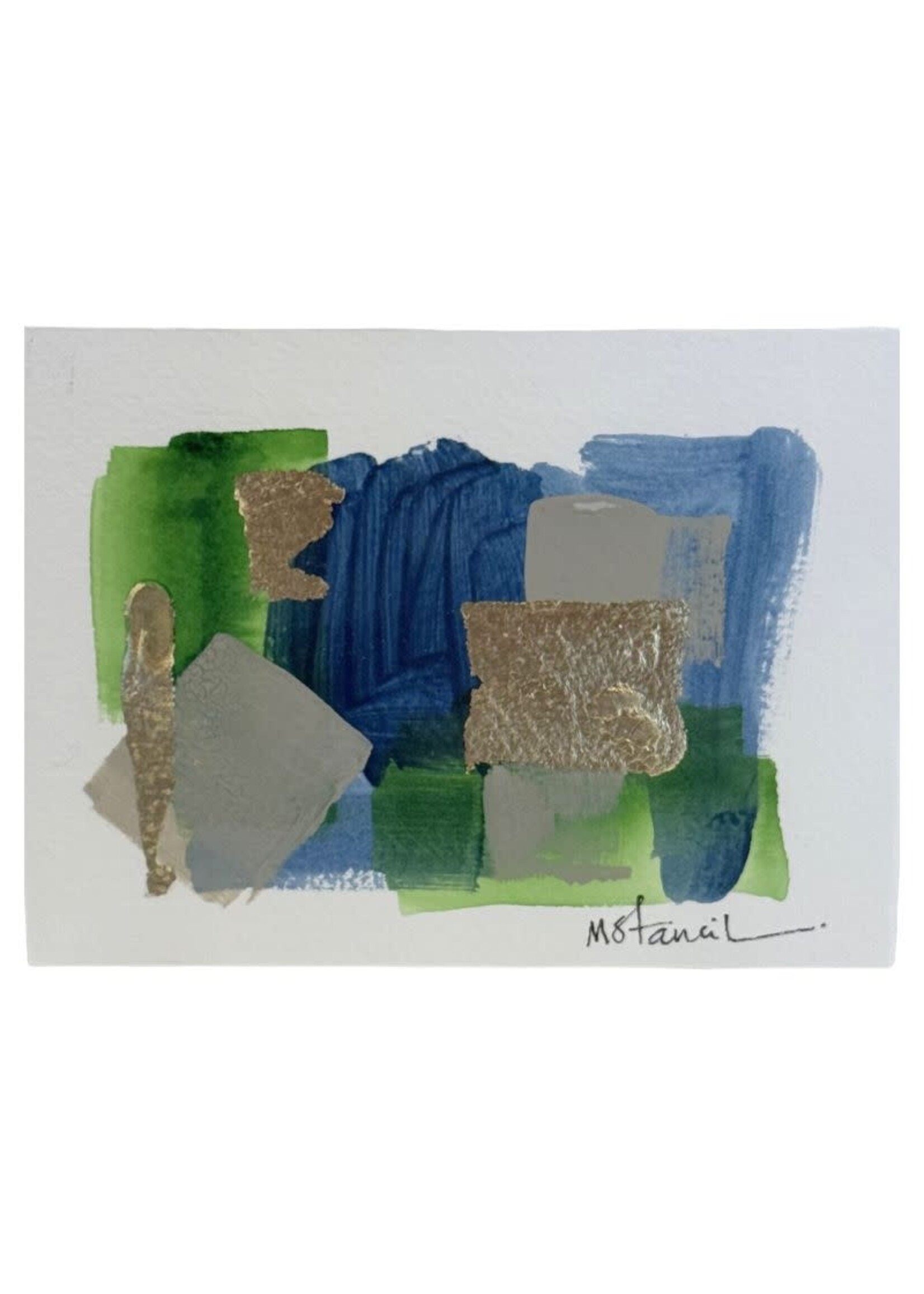 Small Abstract Blue/Green