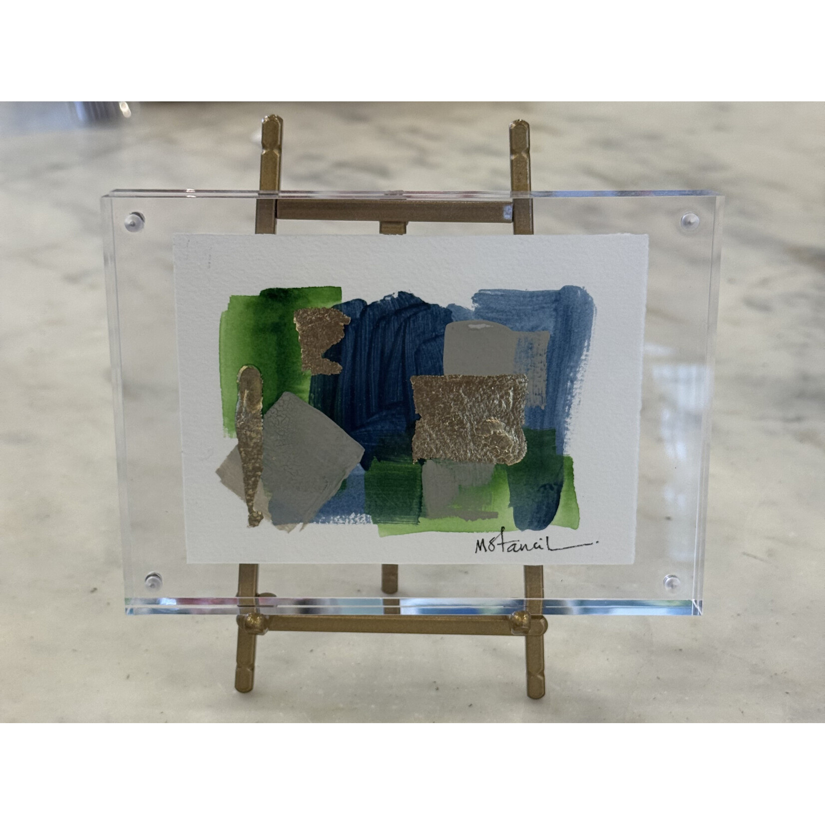 Small Abstract Blue/Green