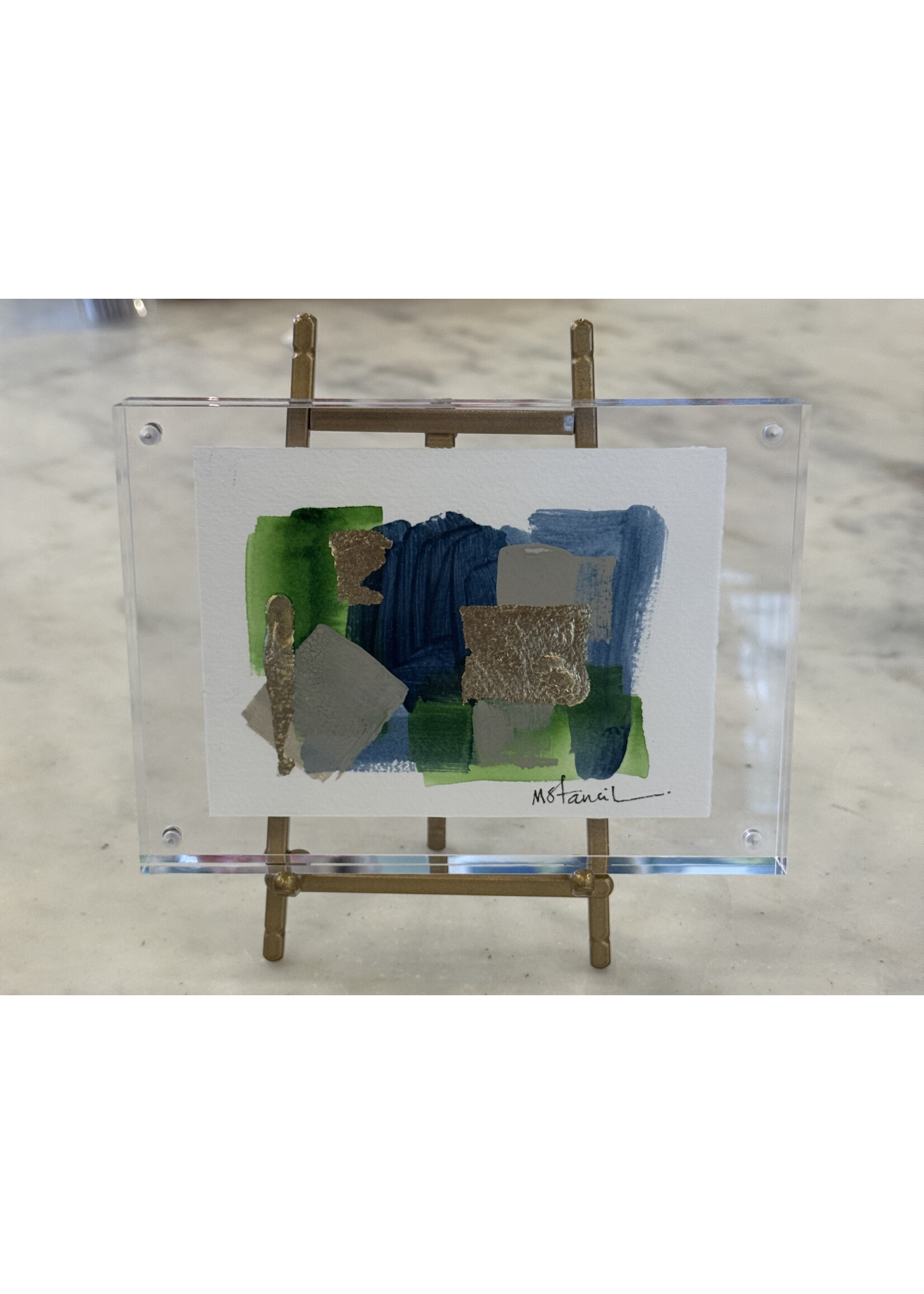 Small Abstract Blue/Green