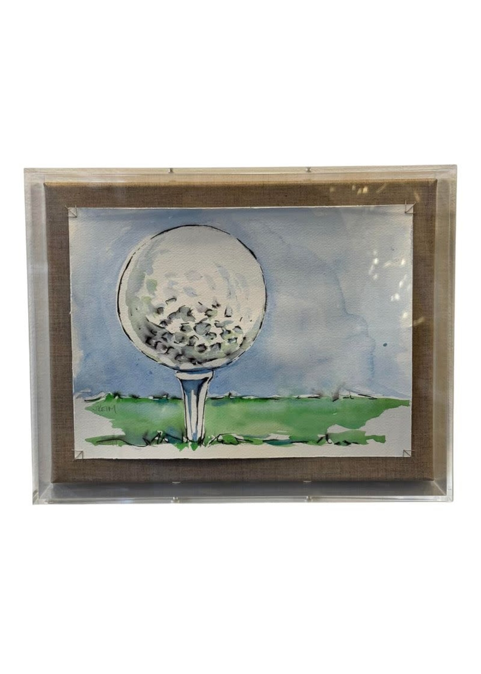 Tee'd Golf Ball 11x14x3