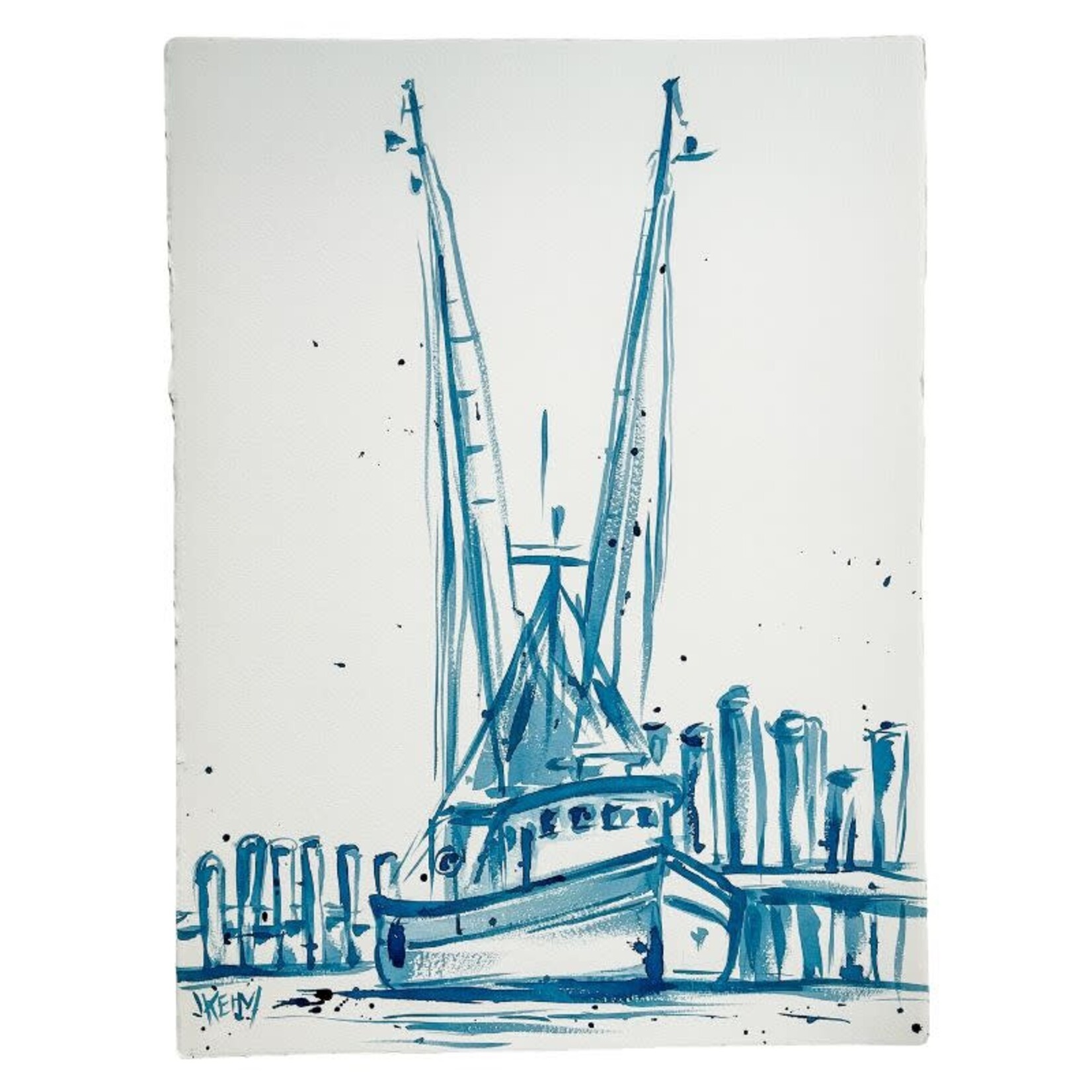 Jennifer Keim "Gone Shrimpin" 22" x 30"