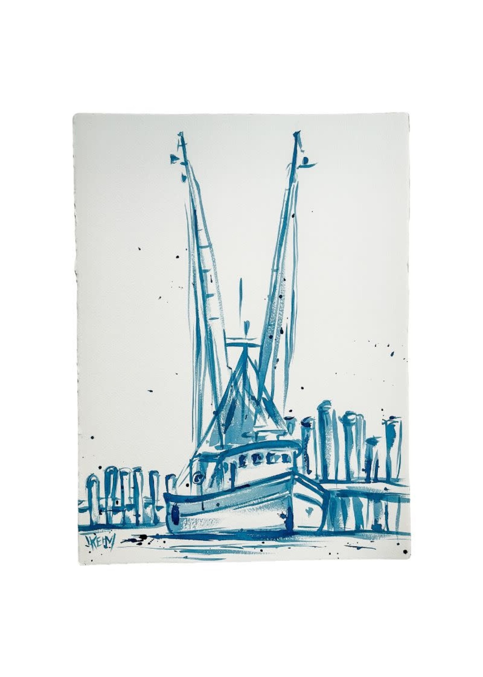 Jennifer Keim "Gone Shrimpin" 22" x 30"