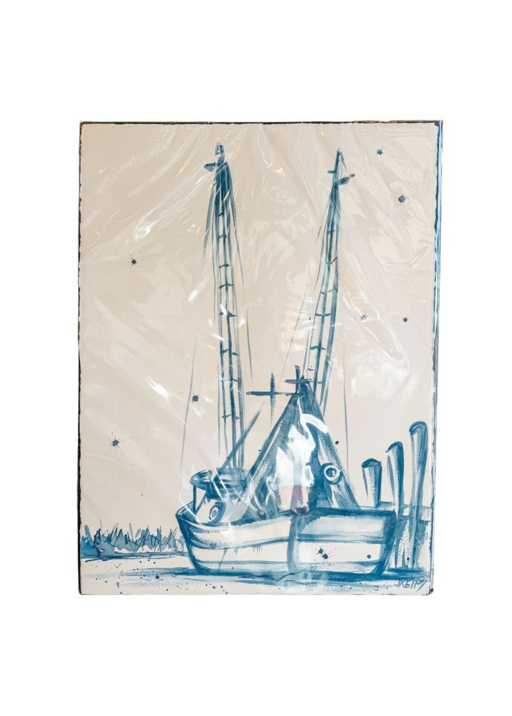 Jennifer Keim "Gone Shrimpin II" 22" x 30"