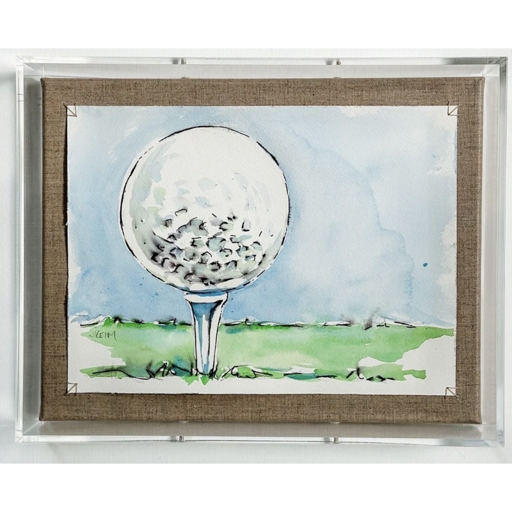 Tee'd Golf Ball