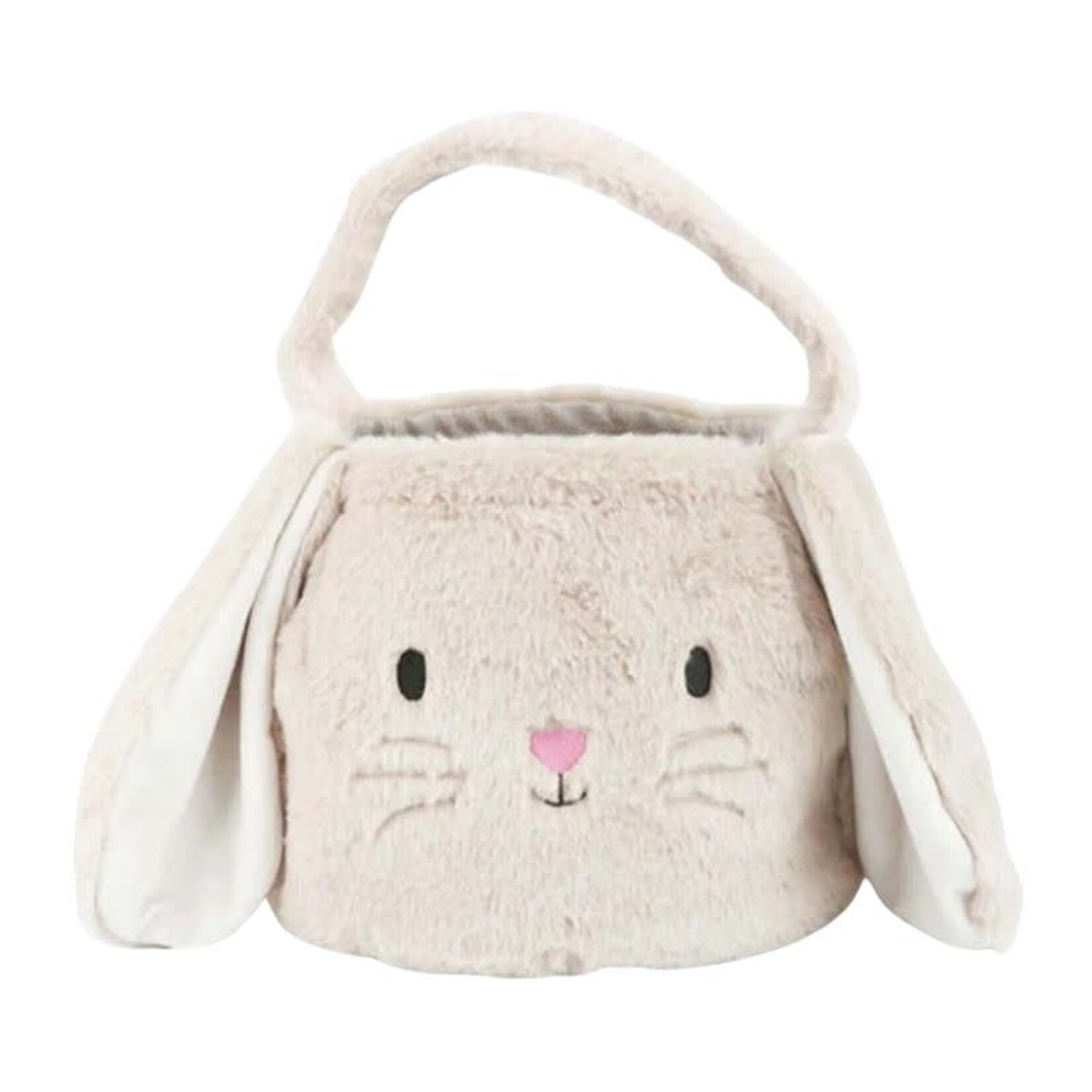 Fluffy Bunny Basket Tan