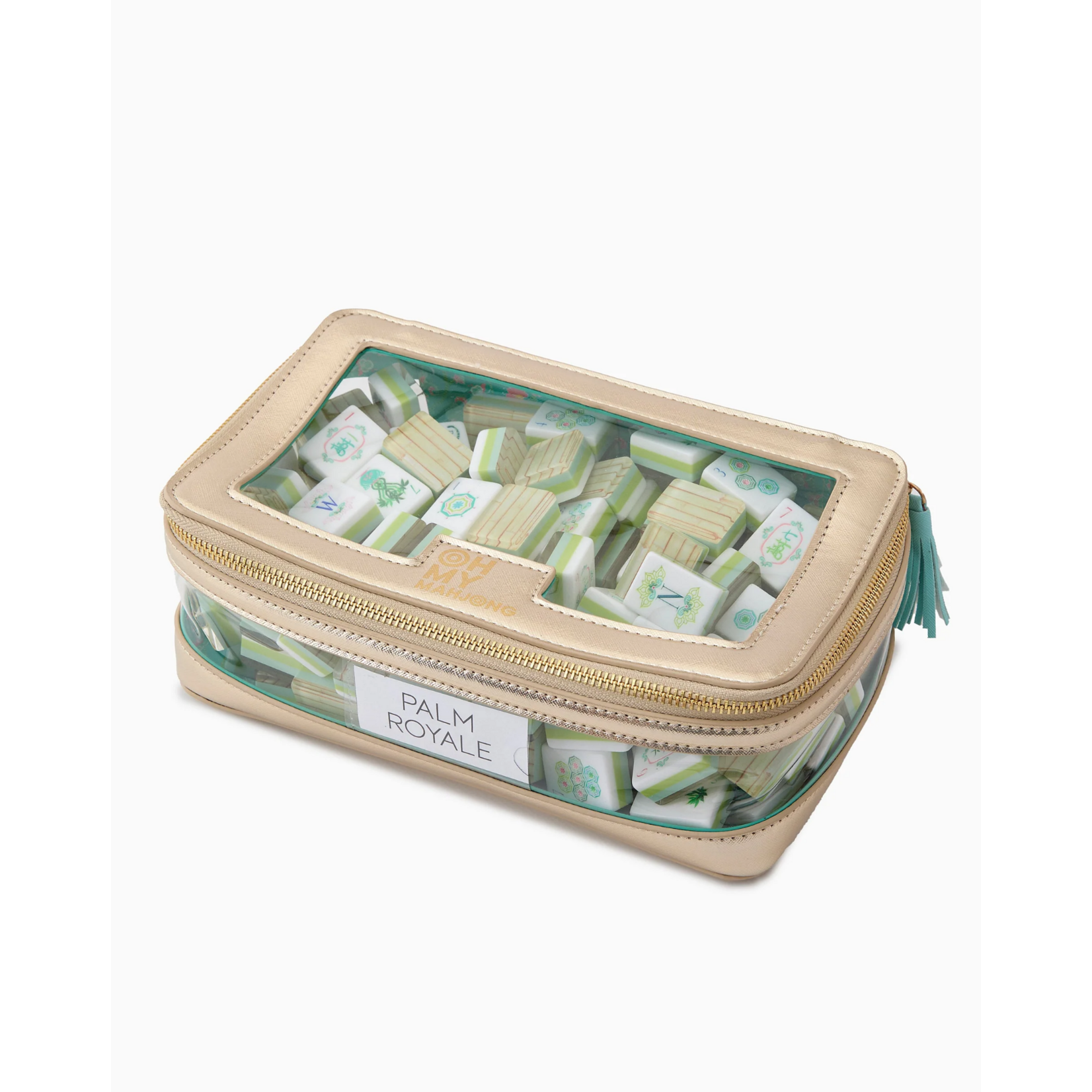 Oh My Mahjong Gold Tile Storage Bag