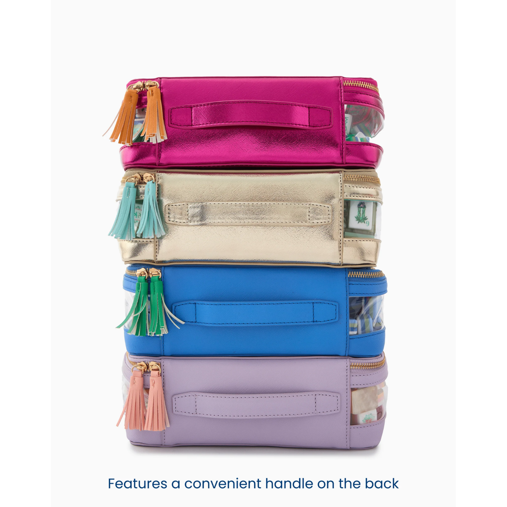 Oh My Mahjong Gold Tile Storage Bag