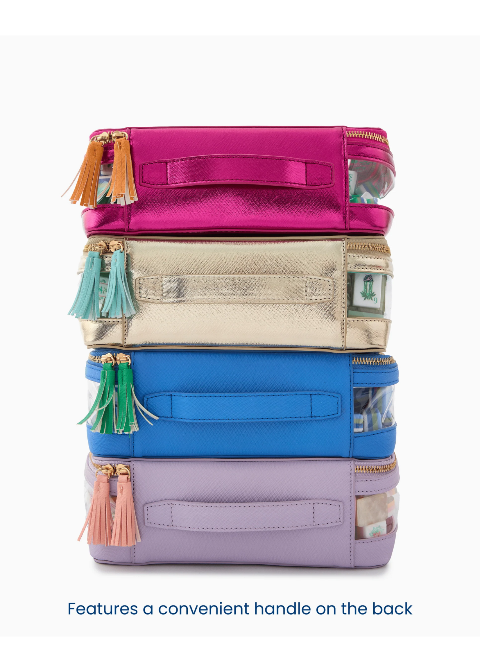 Oh My Mahjong Gold Tile Storage Bag