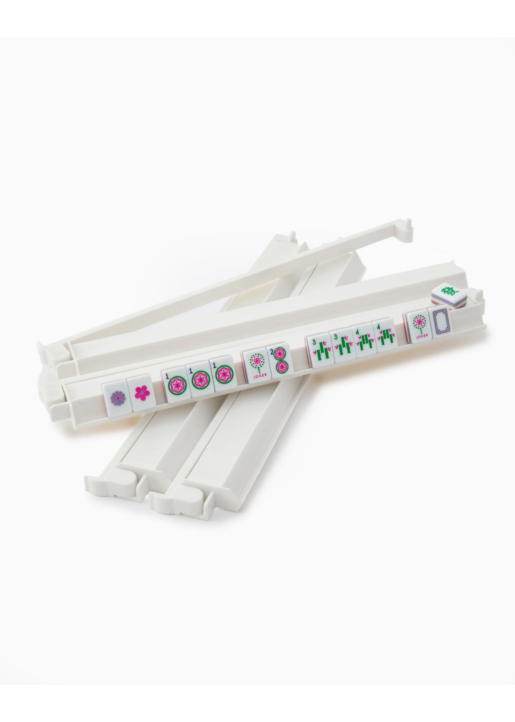 Oh My Mahjong White  Acrylc Rack and Pusher Set
