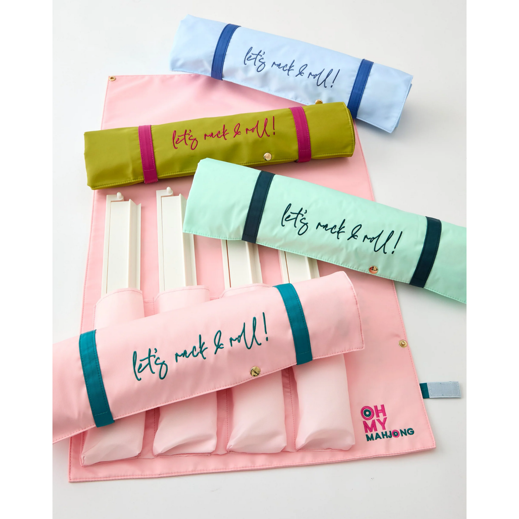 Oh My Mahjong Light Pink Let's Rack and Roll Bag