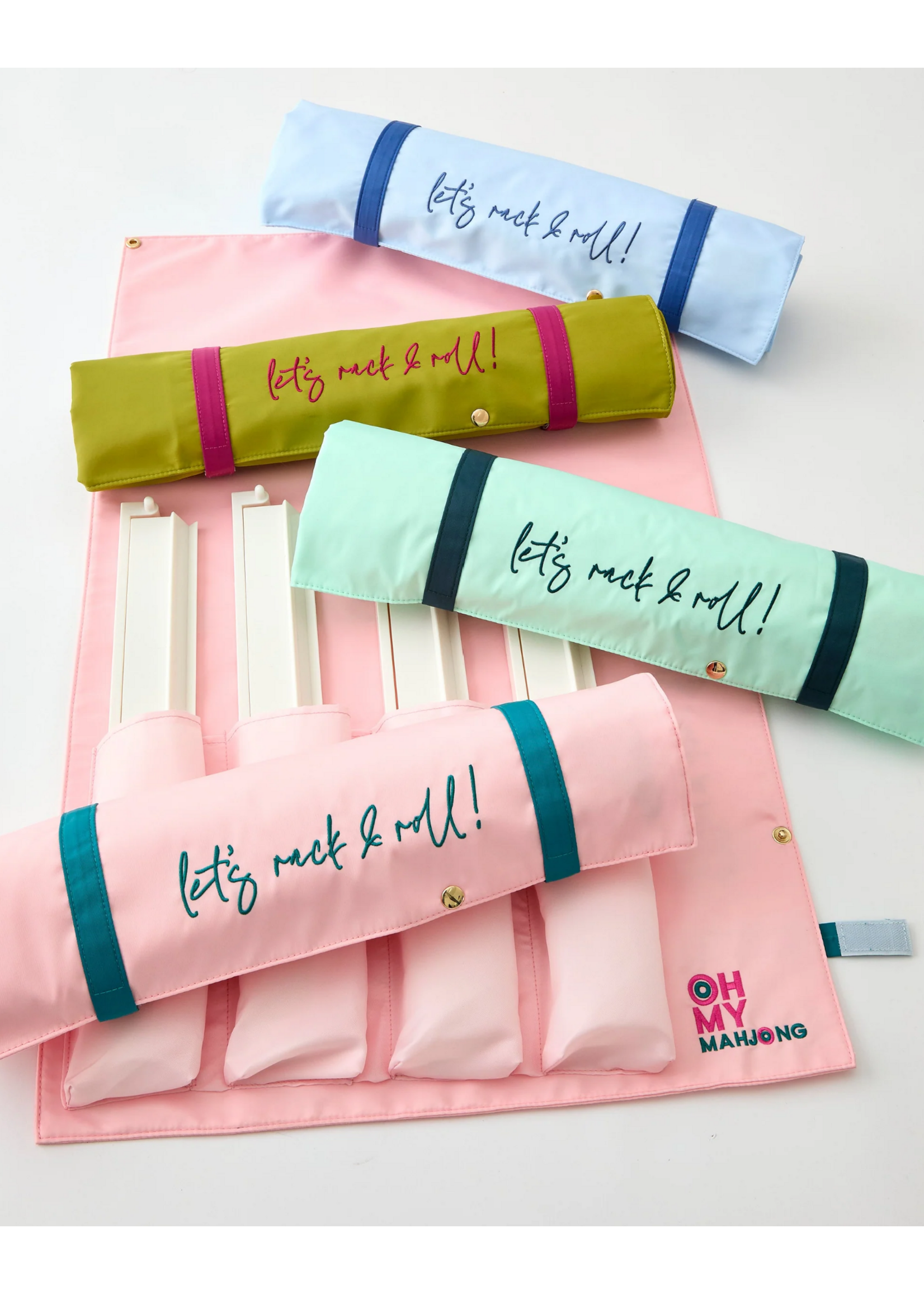 Oh My Mahjong Light Pink Let's Rack and Roll Bag