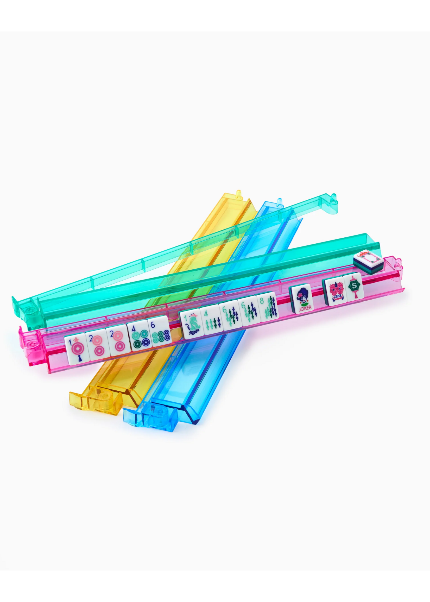 Oh My Mahjong Multicolor Acrylic Rack adn Pusher Set
