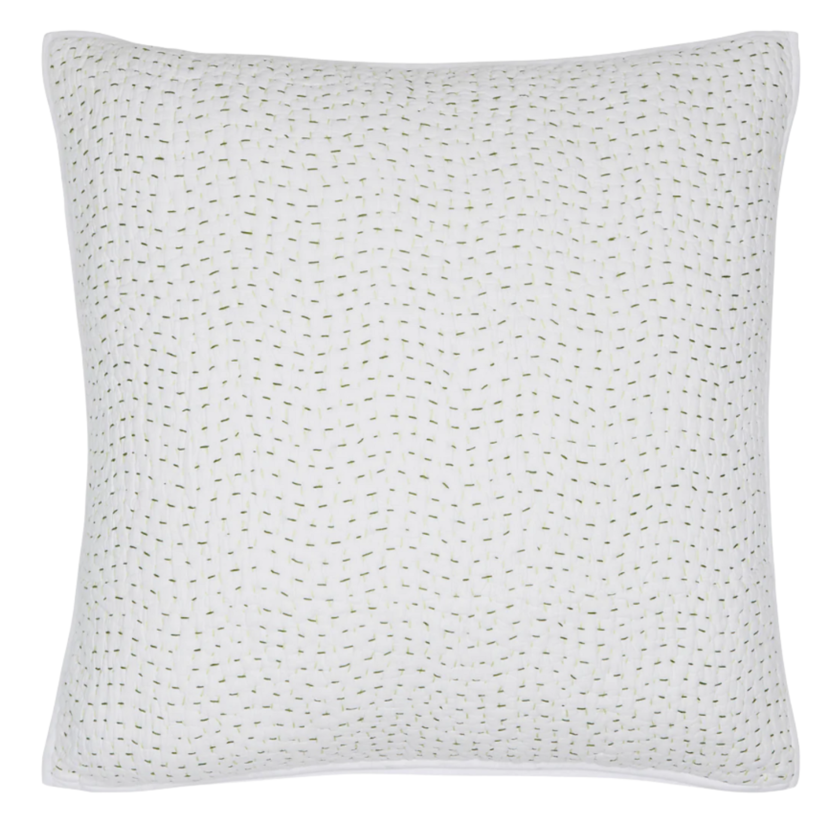 John Robshaw John Robshaw Organic Hand Stitched Moss Euro Sham  Euro