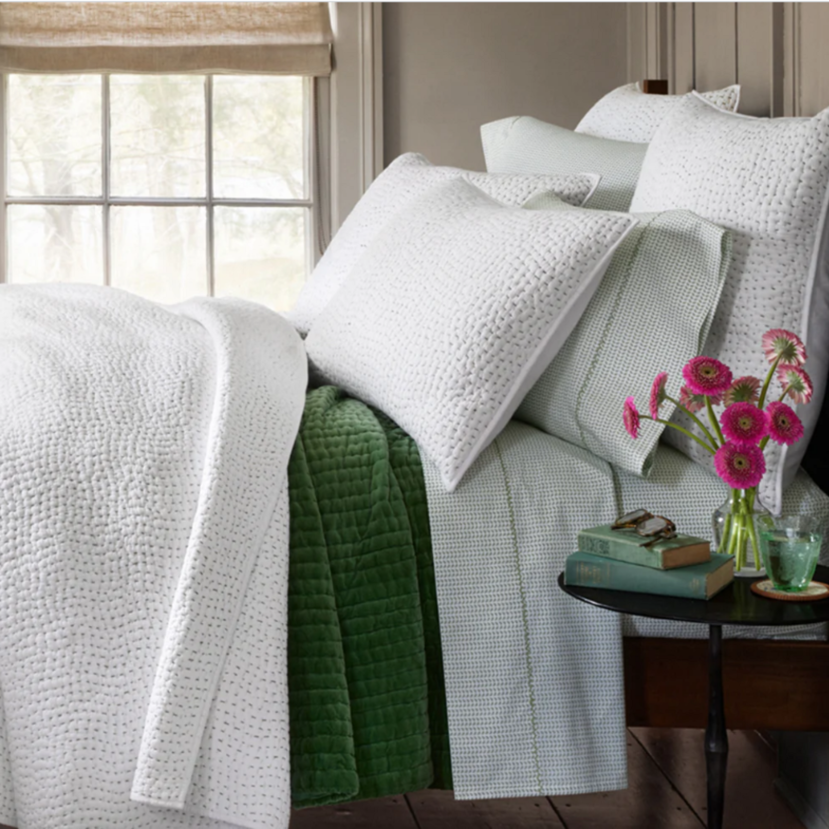 John Robshaw John Robshaw Cinde Sage Organic Sheet Set