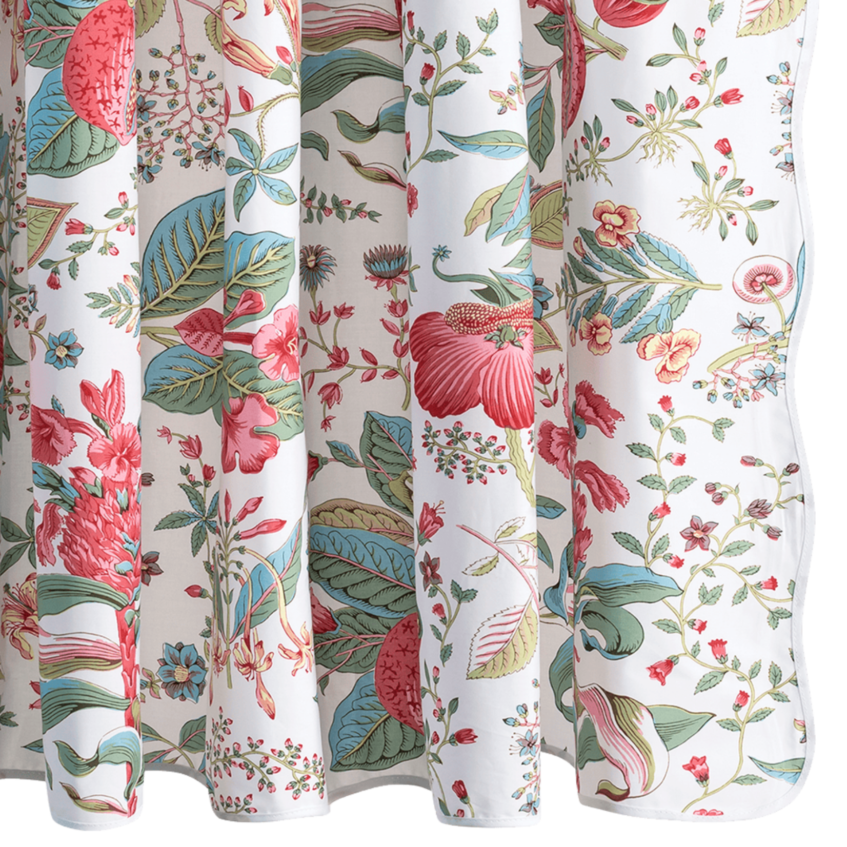 Matouk Matouk Pomegranate Linen Shower Curtain Emerald- 72x84