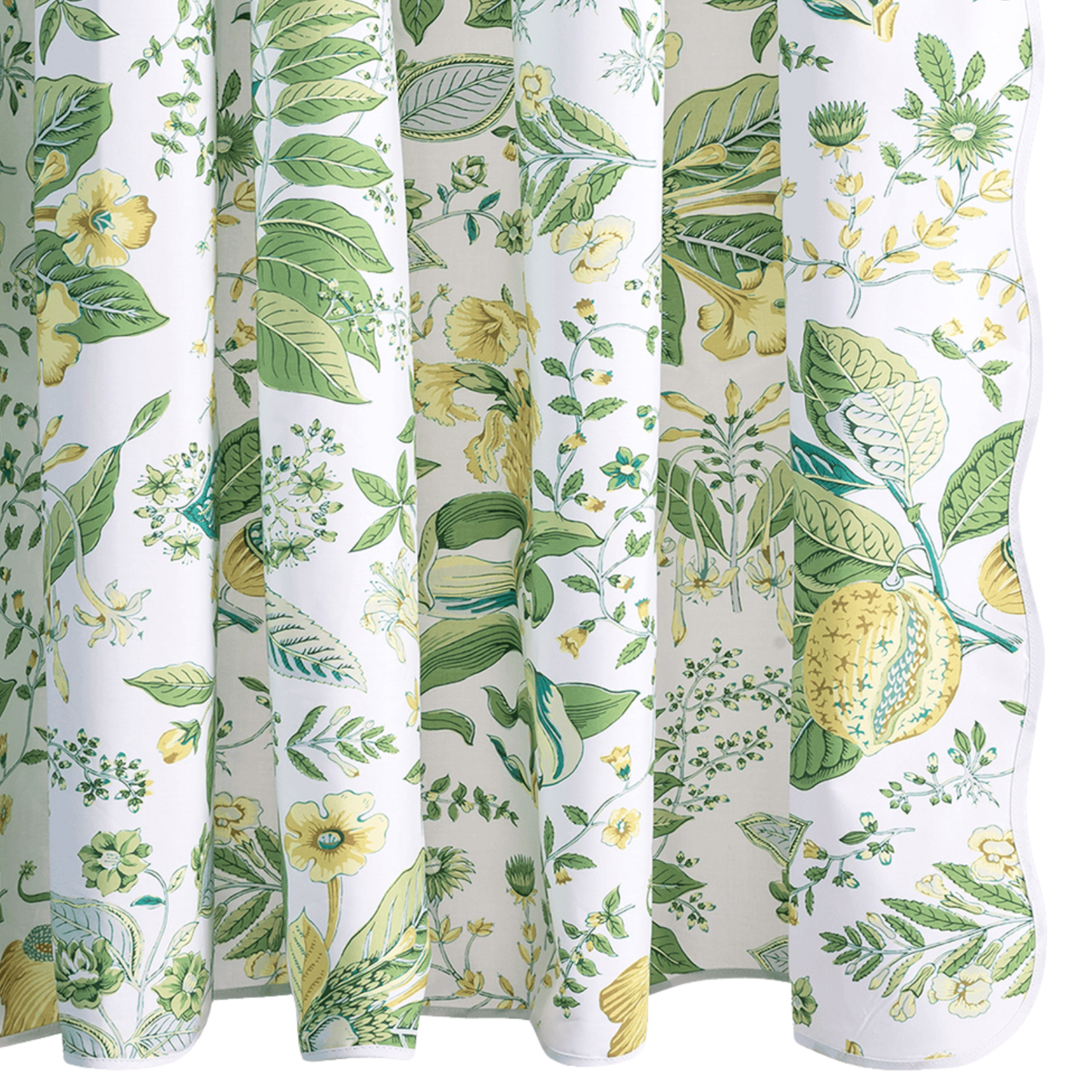 Matouk Matouk Pomegranate Linen Shower Curtain Emerald- 72x84