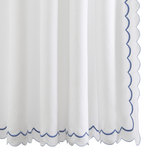 Matouk Matouk India Pique Shower Curtain Hazy Blue