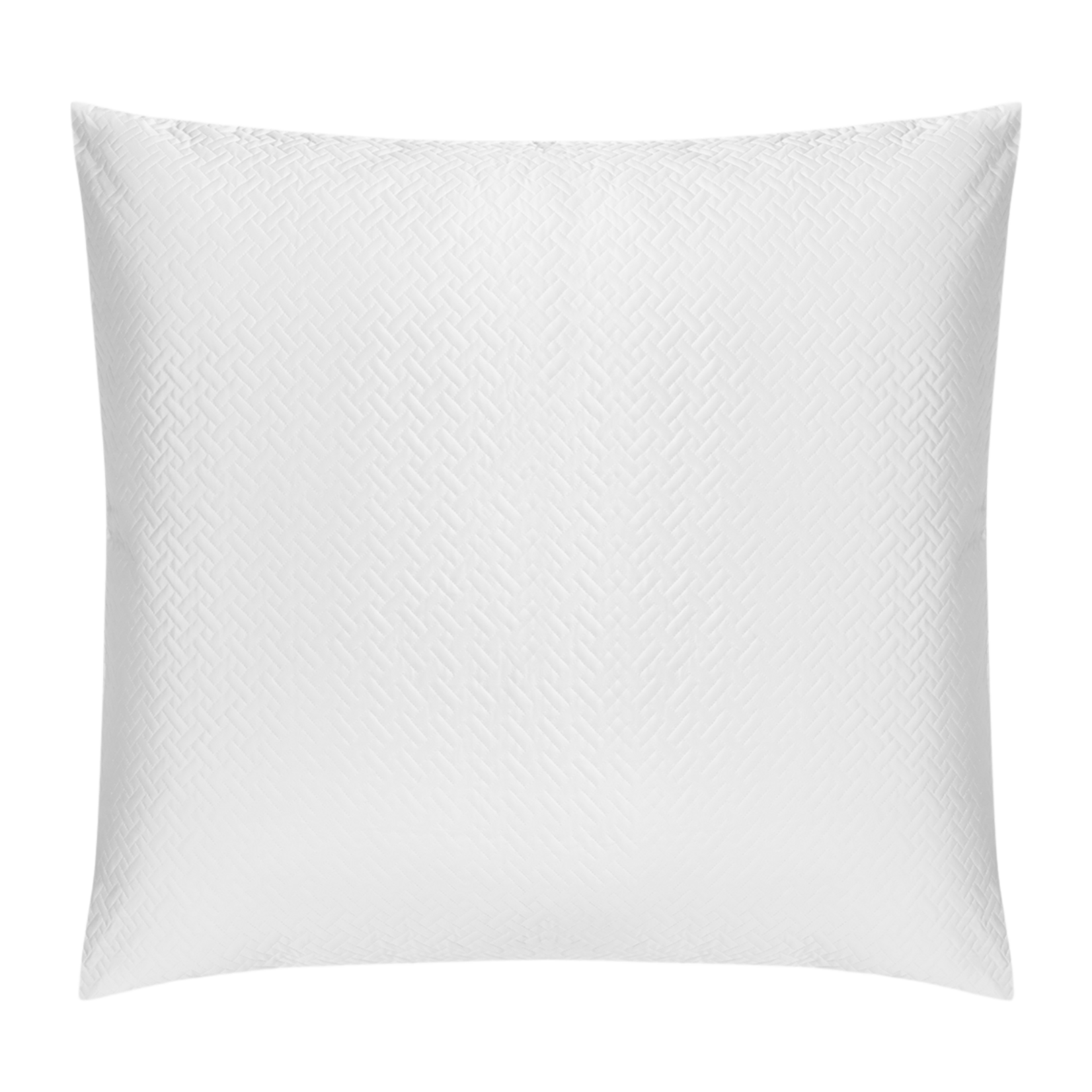 Matouk Matouk Basketweave Quilted Euro Sham White