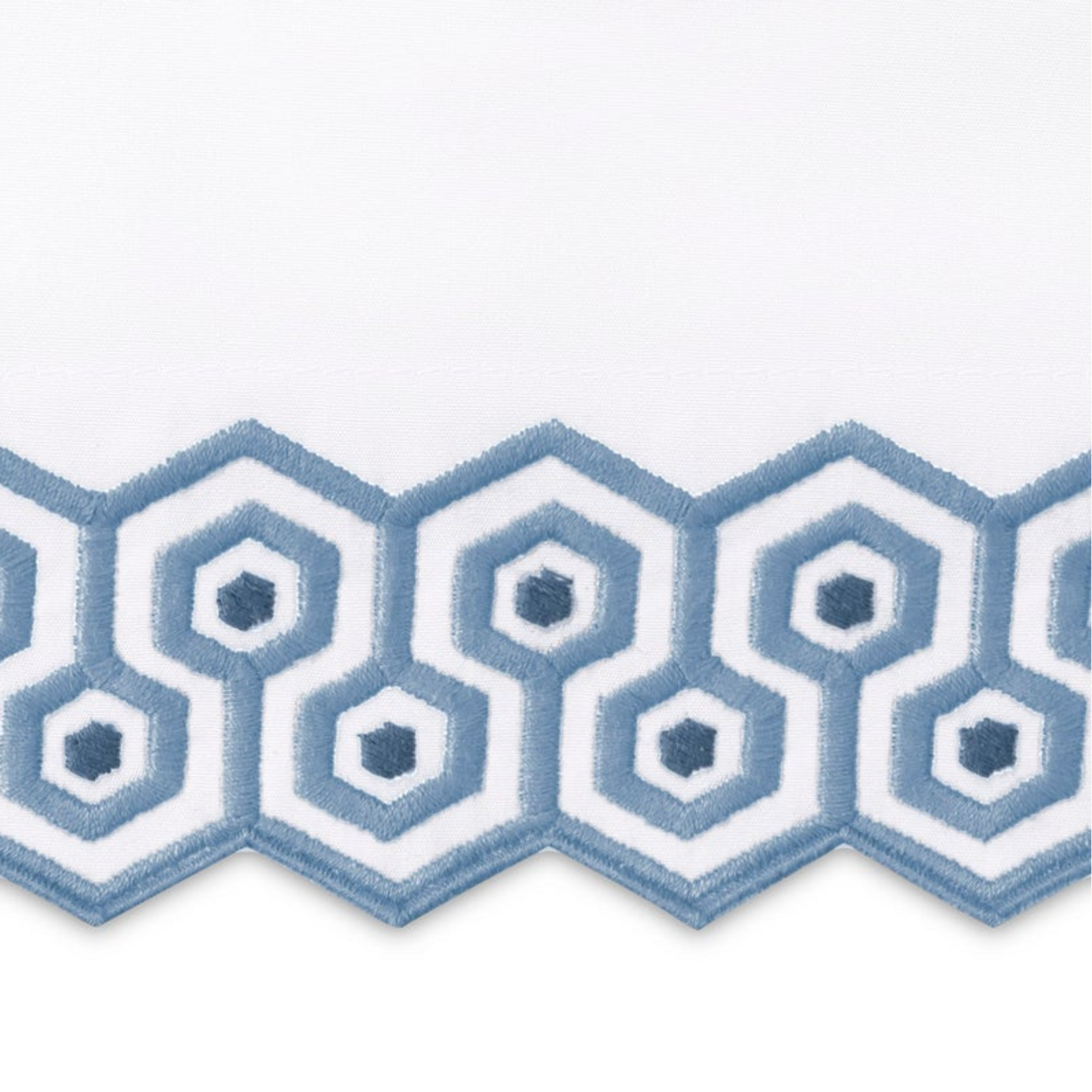 Matouk Matouk Felix Standard Pillowcase Pair Hazy Blue