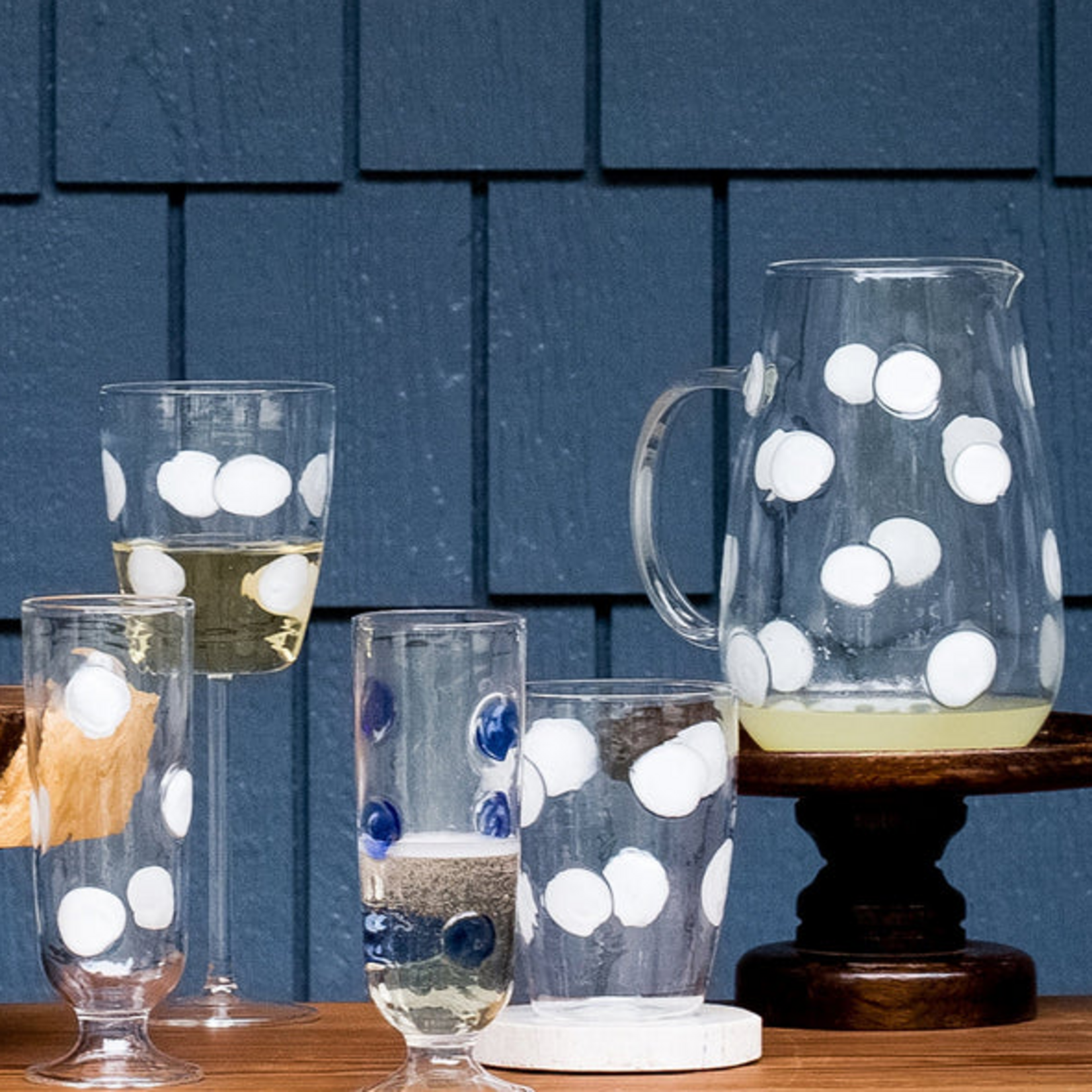 Vietri Drop White Wine Glass
