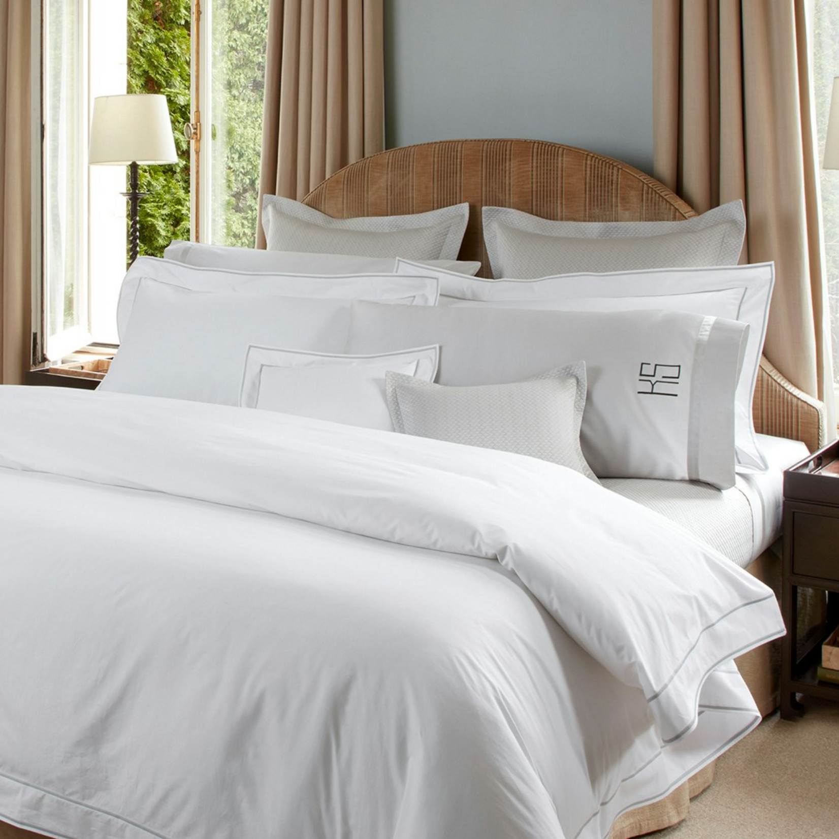 Matouk Matouk Ansonia King Pillowcase Pair White