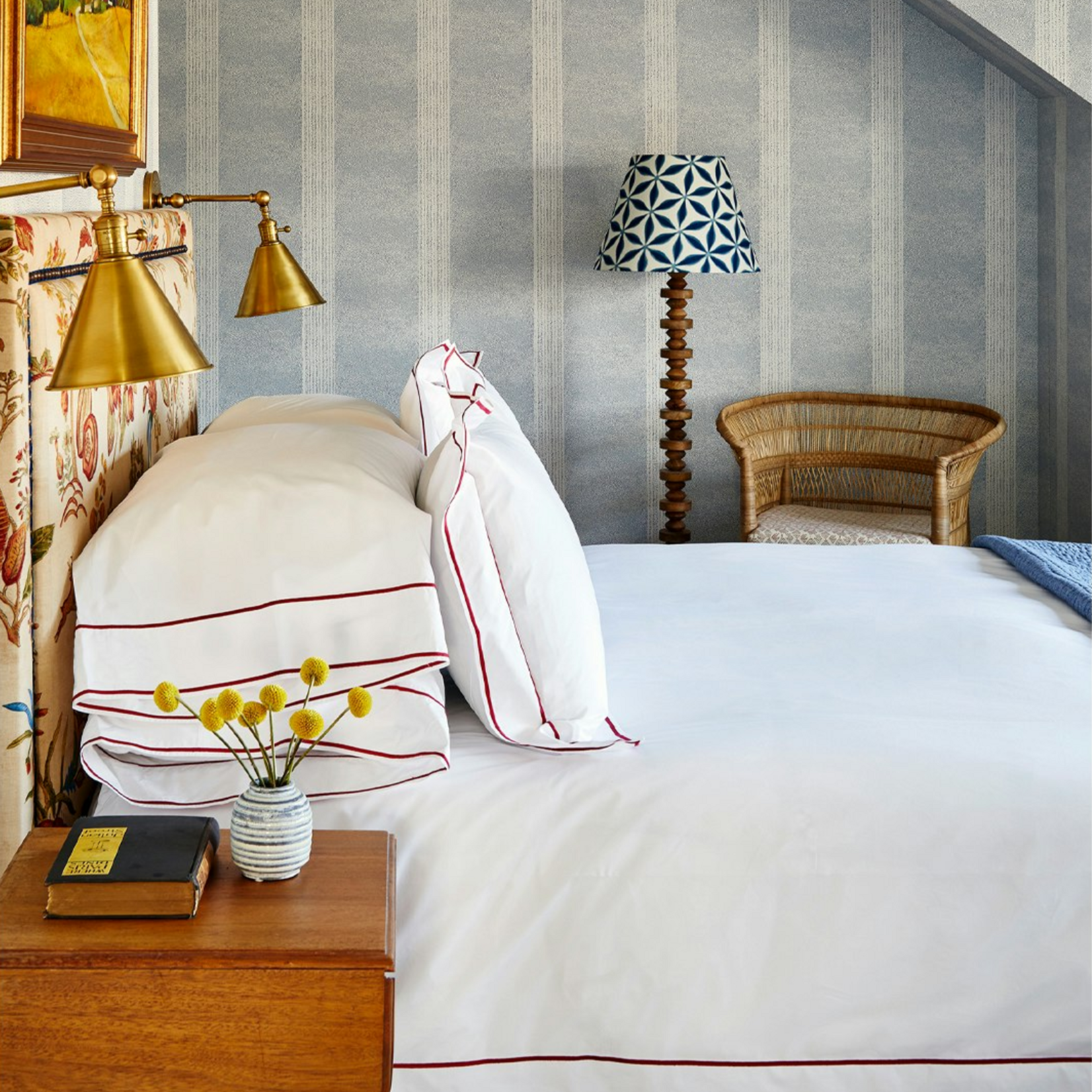 Matouk Matouk Ansonia King Pillowcase Pair White