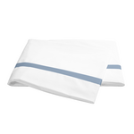 Matouk Matouk Lowell King Flat Sheet Hazy Blue