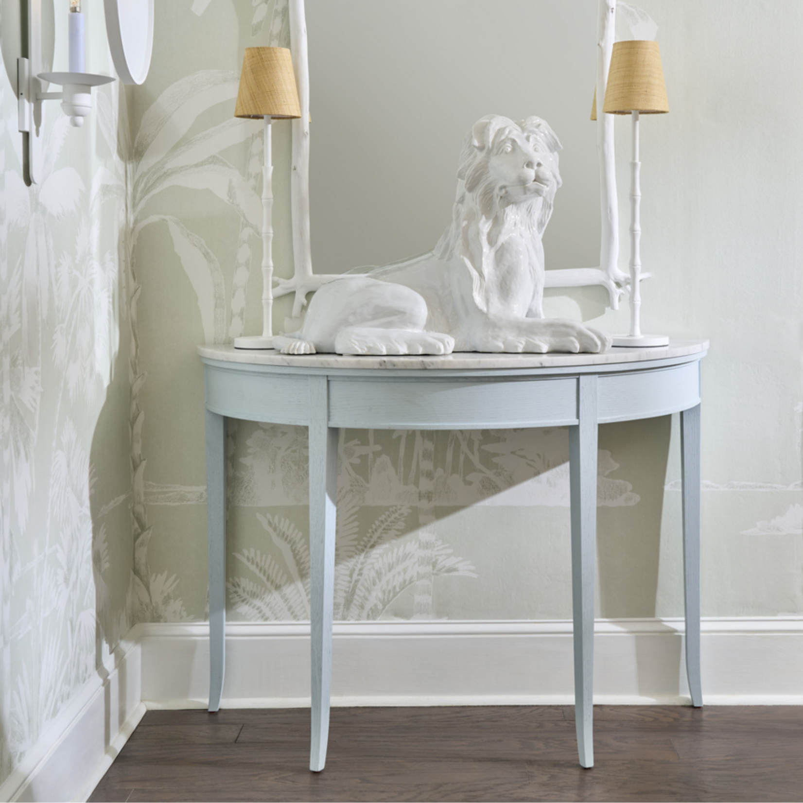 Brussels Demilune - Pale Blue