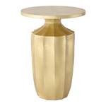 Global Views Flirt Drink Table - Gold Leaf