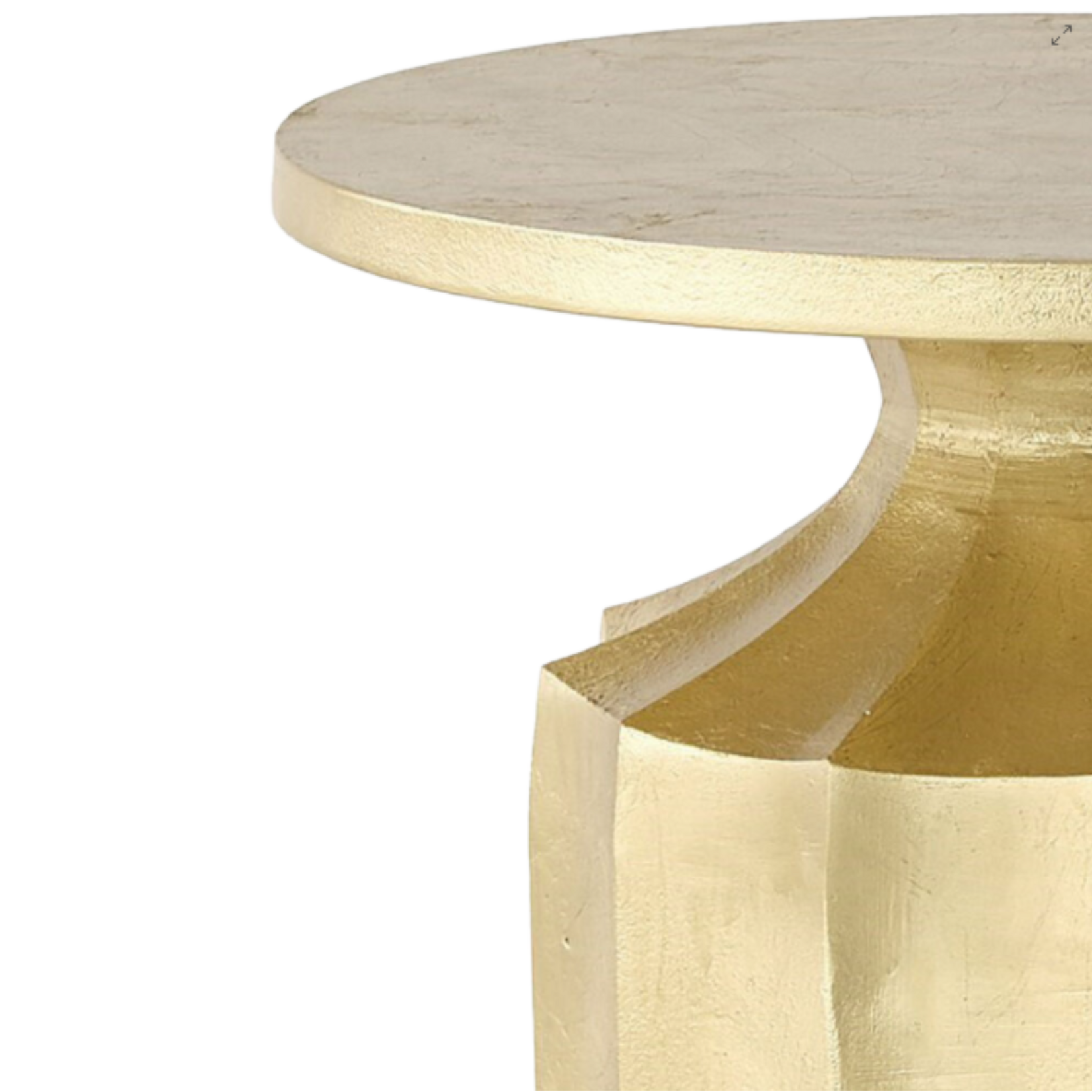 Global Views Flirt Drink Table - Gold Leaf