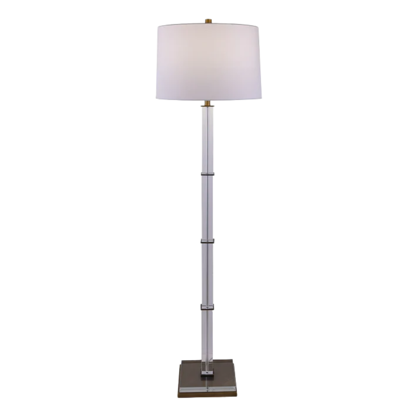 Blake Brass Crystal Floor Lamp