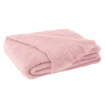 Pink Lotus Brushed Mohair Throw