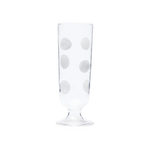 Drop White Champagne Glass