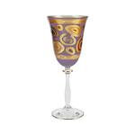 Vietri Regalia Wine Glass Purple