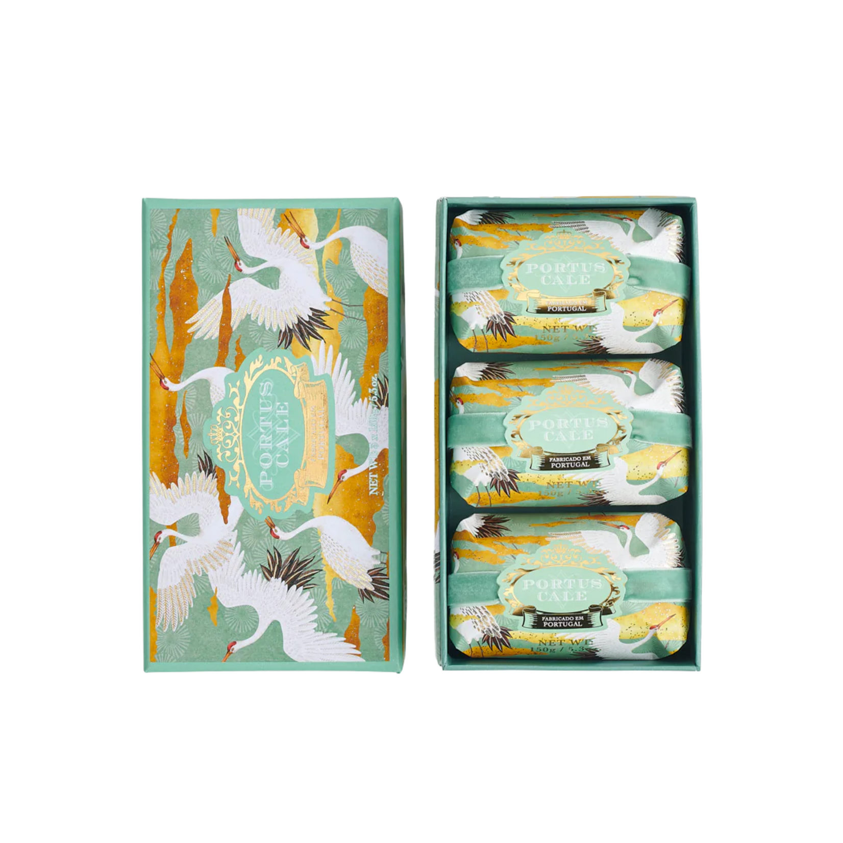 Portus Cale Portus Cale White Crane Soap Set of 3