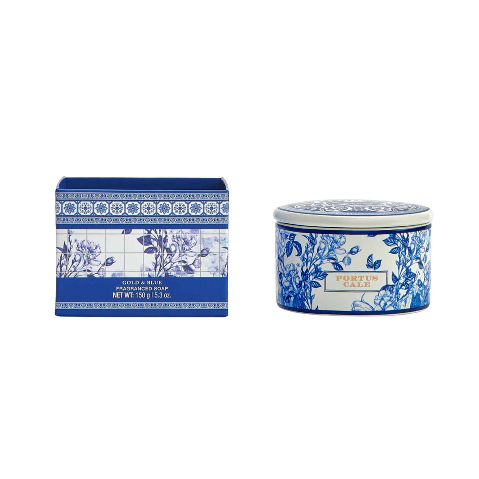 Portus Cale Portus Cale Gold & Blue Soap Jewel Box