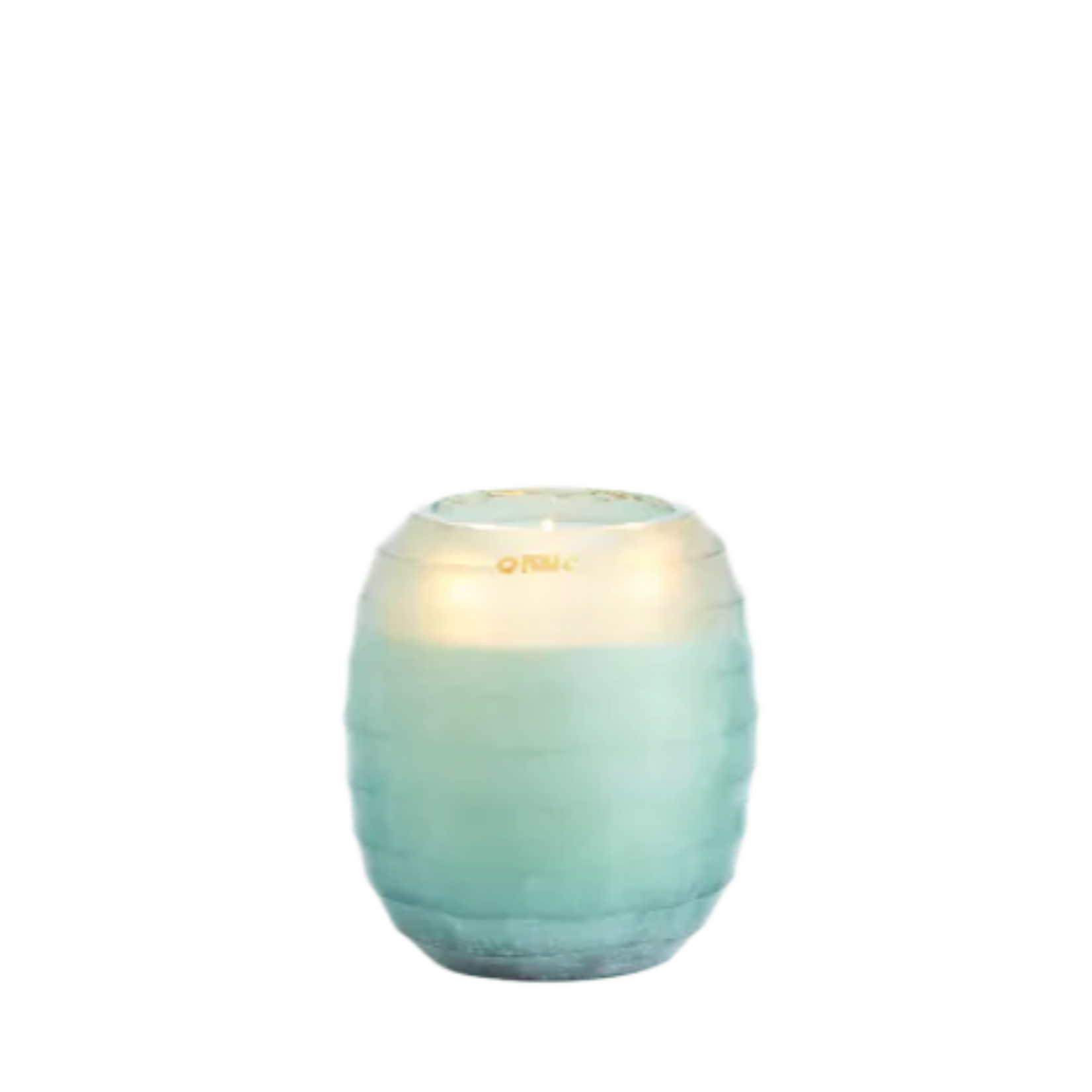 Waves Blue Candle Small