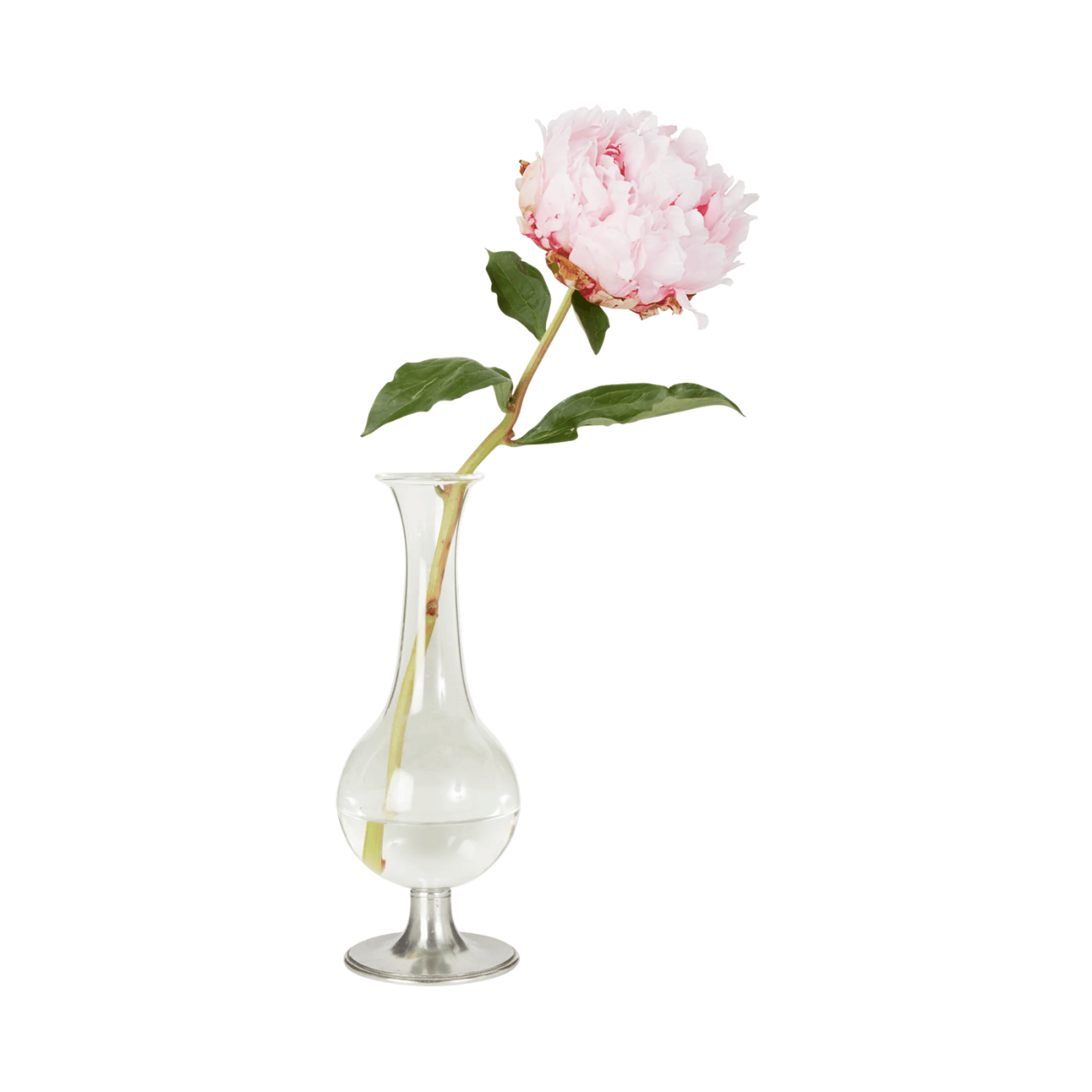 Match Match Pewter Footed Glass Vase