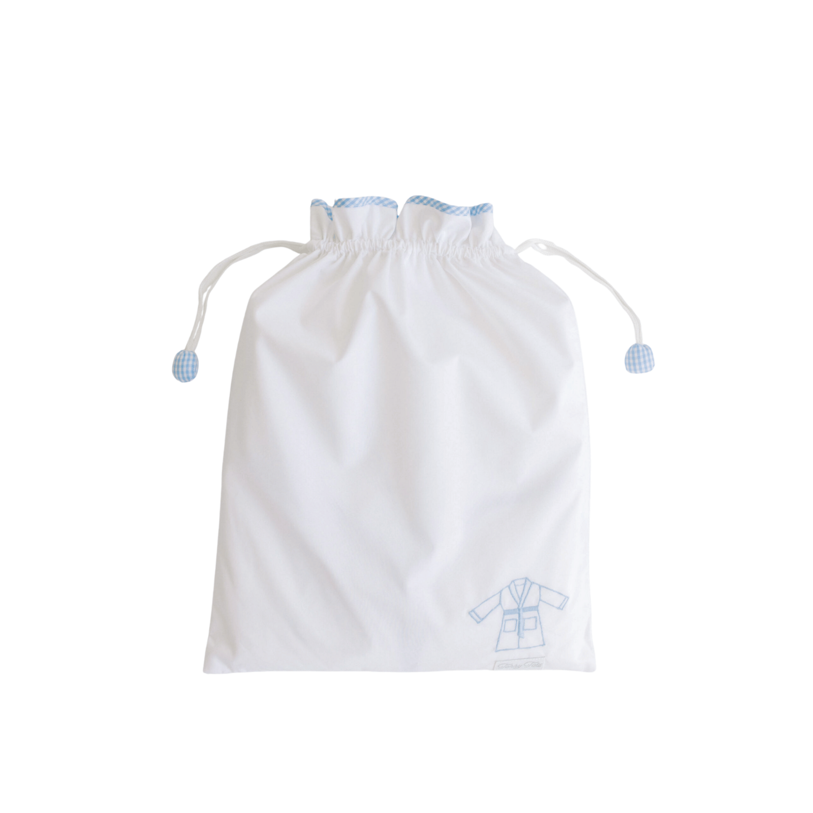 Terry Tots Sleeveless Cover Up Hood Blue Gingham