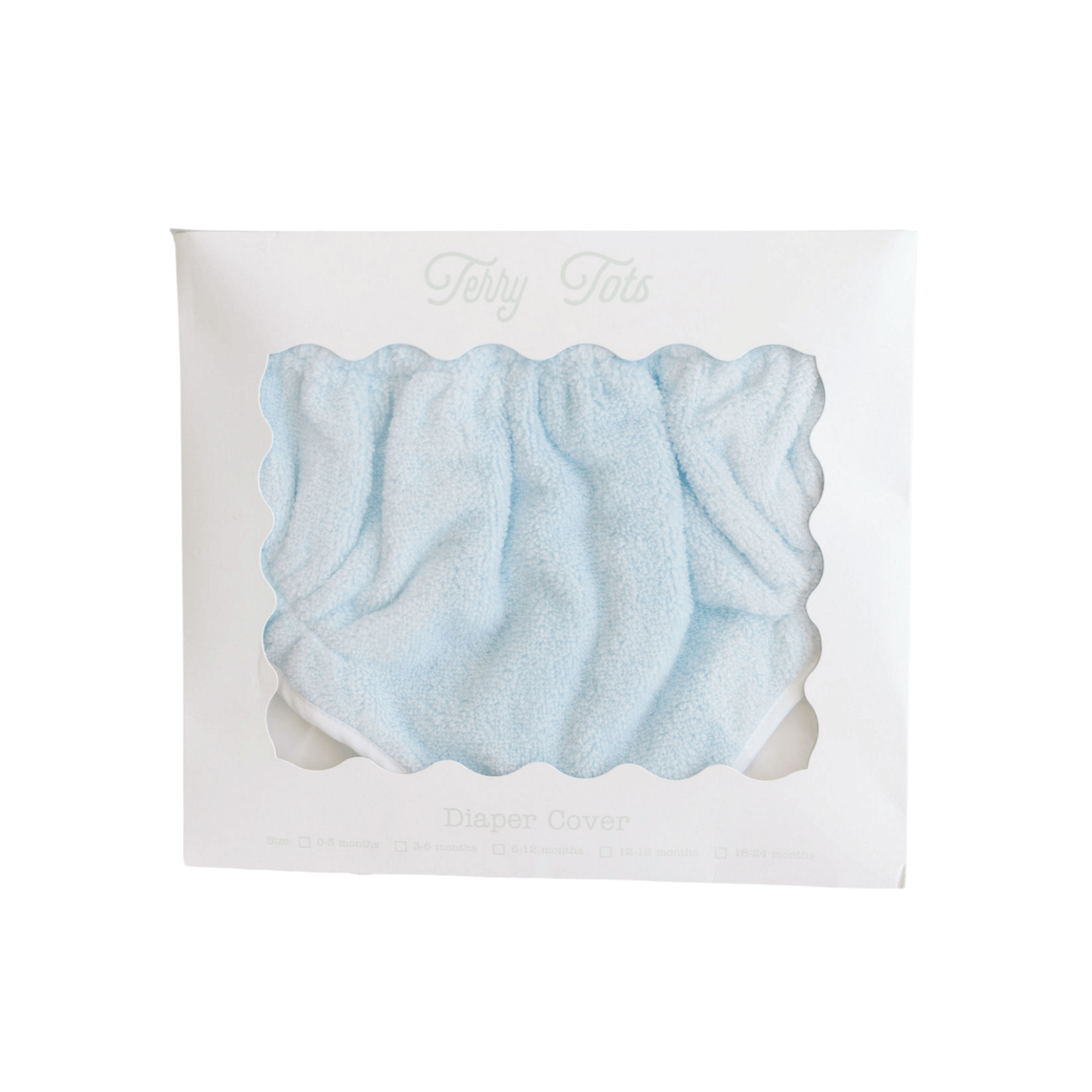 Terry Tots Diaper Cover Blue Terry