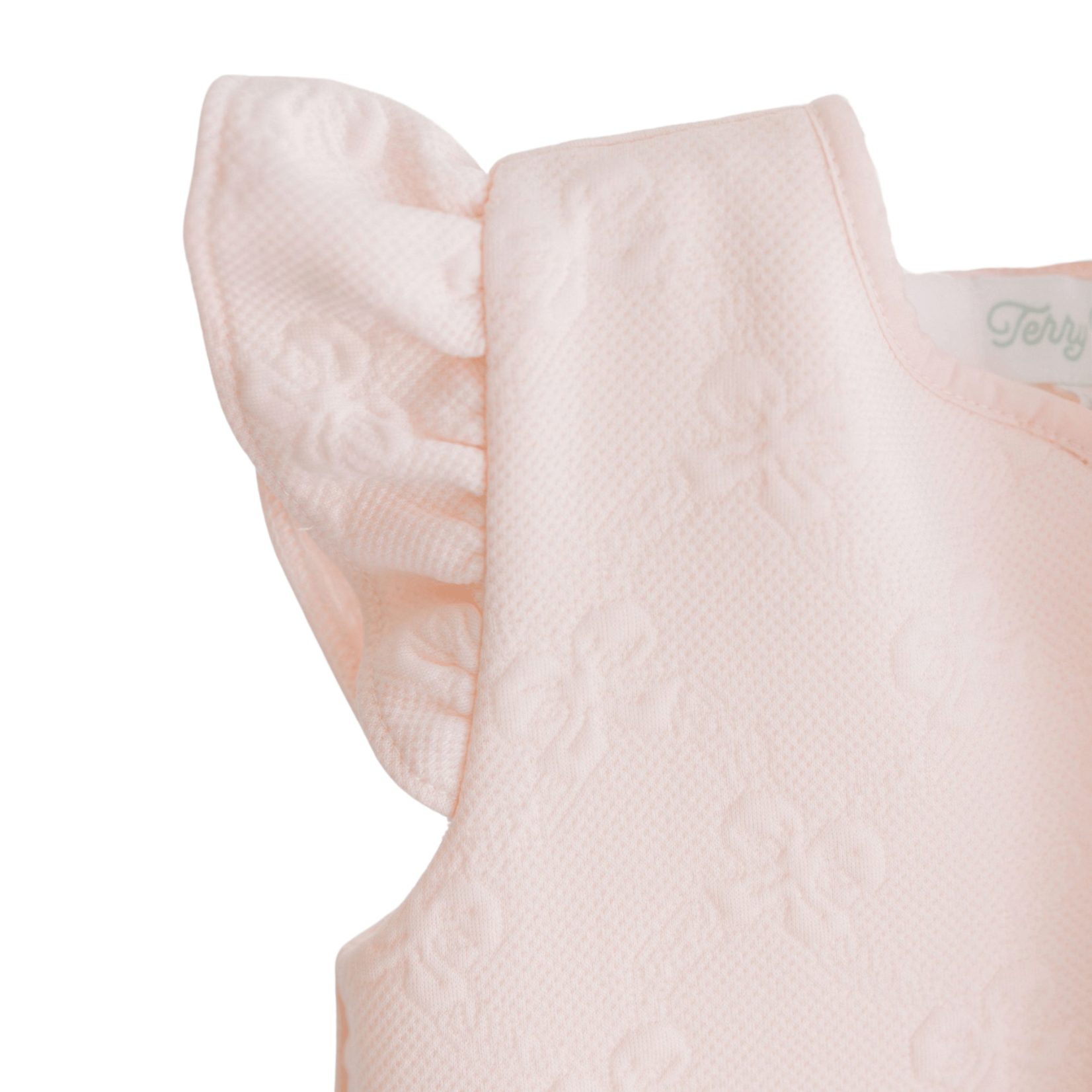 Terry Tots Sleep Sack Pink Jacquard Bow