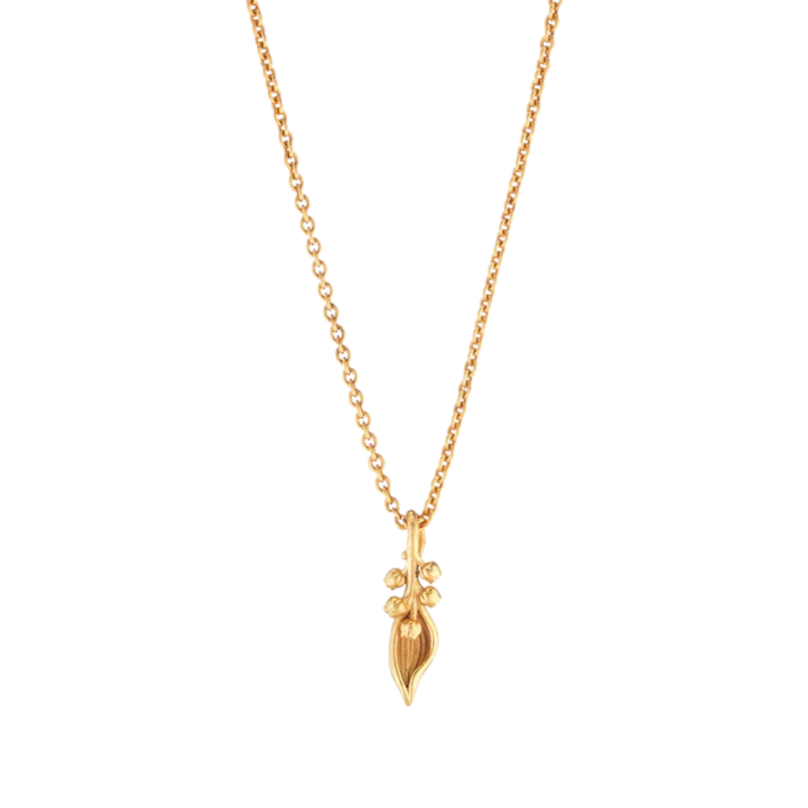 Juliska Capucine de Wulf Meadow Walk Lily Charm Necklace Gold