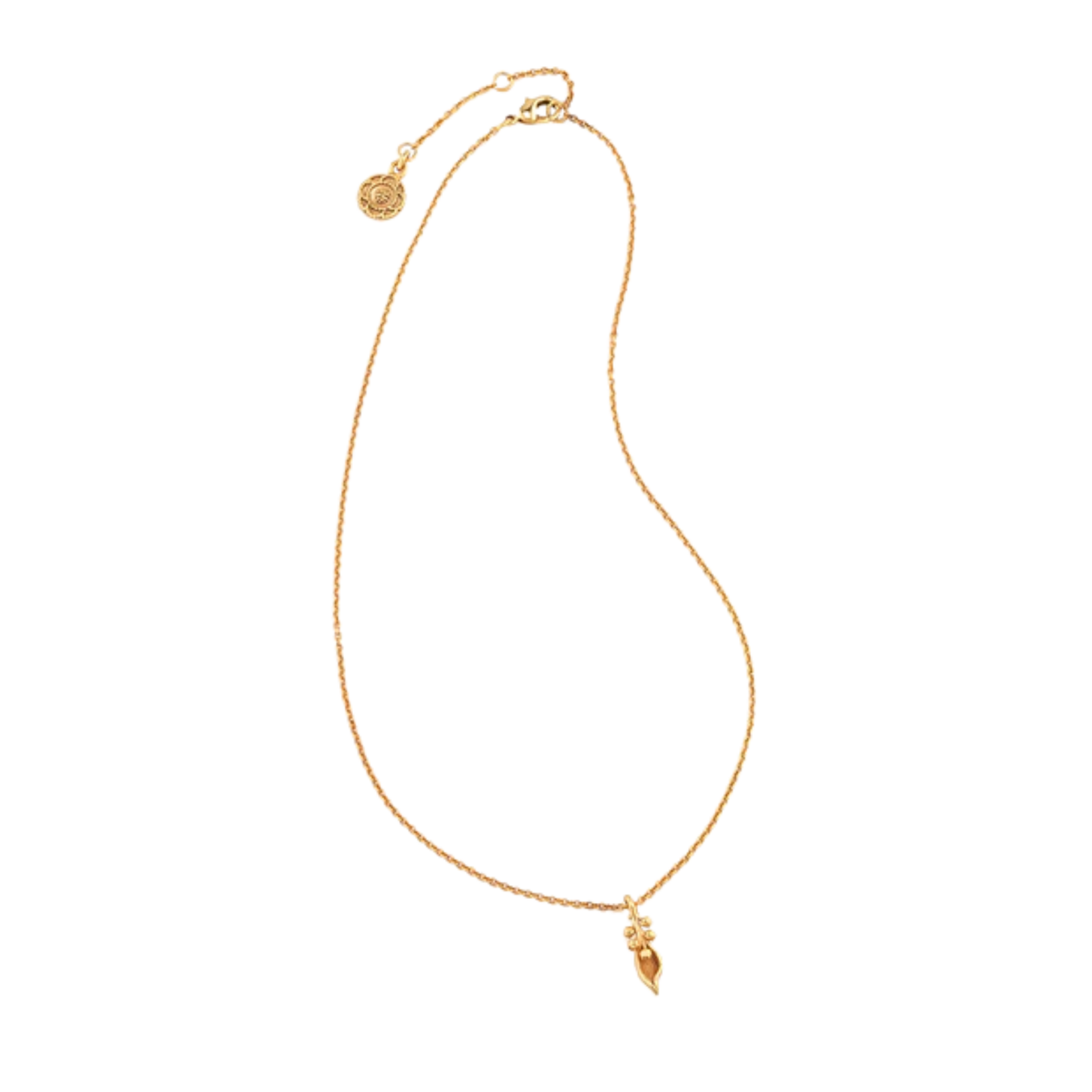 Juliska Capucine de Wulf Meadow Walk Lily Charm Necklace Gold