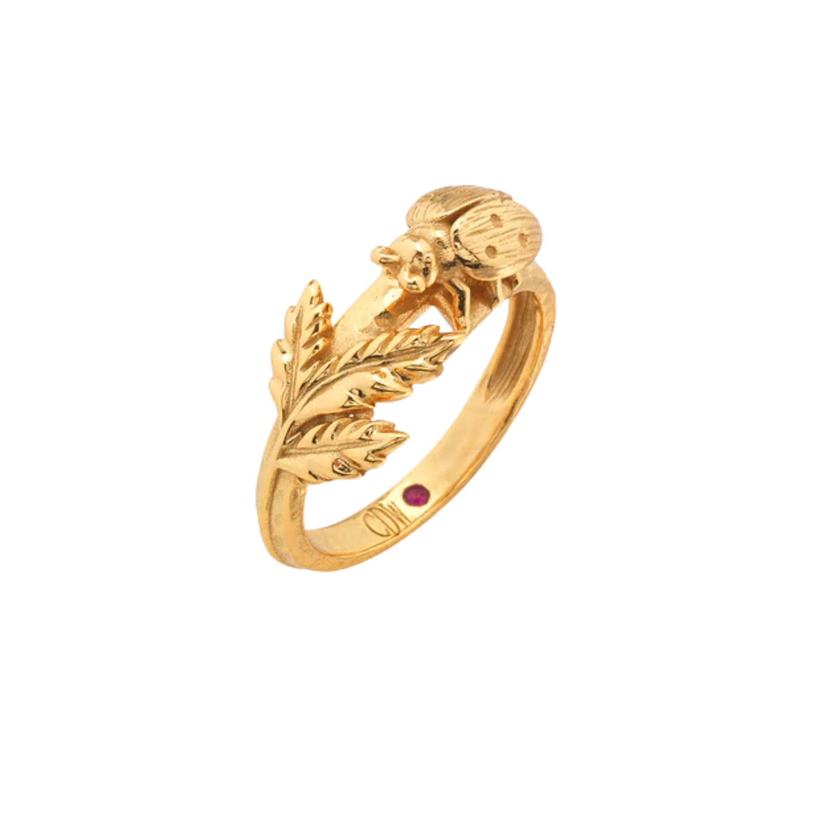 Juliska Capucine de Wulf Meadow Walk Ladybug Ring - Size 8