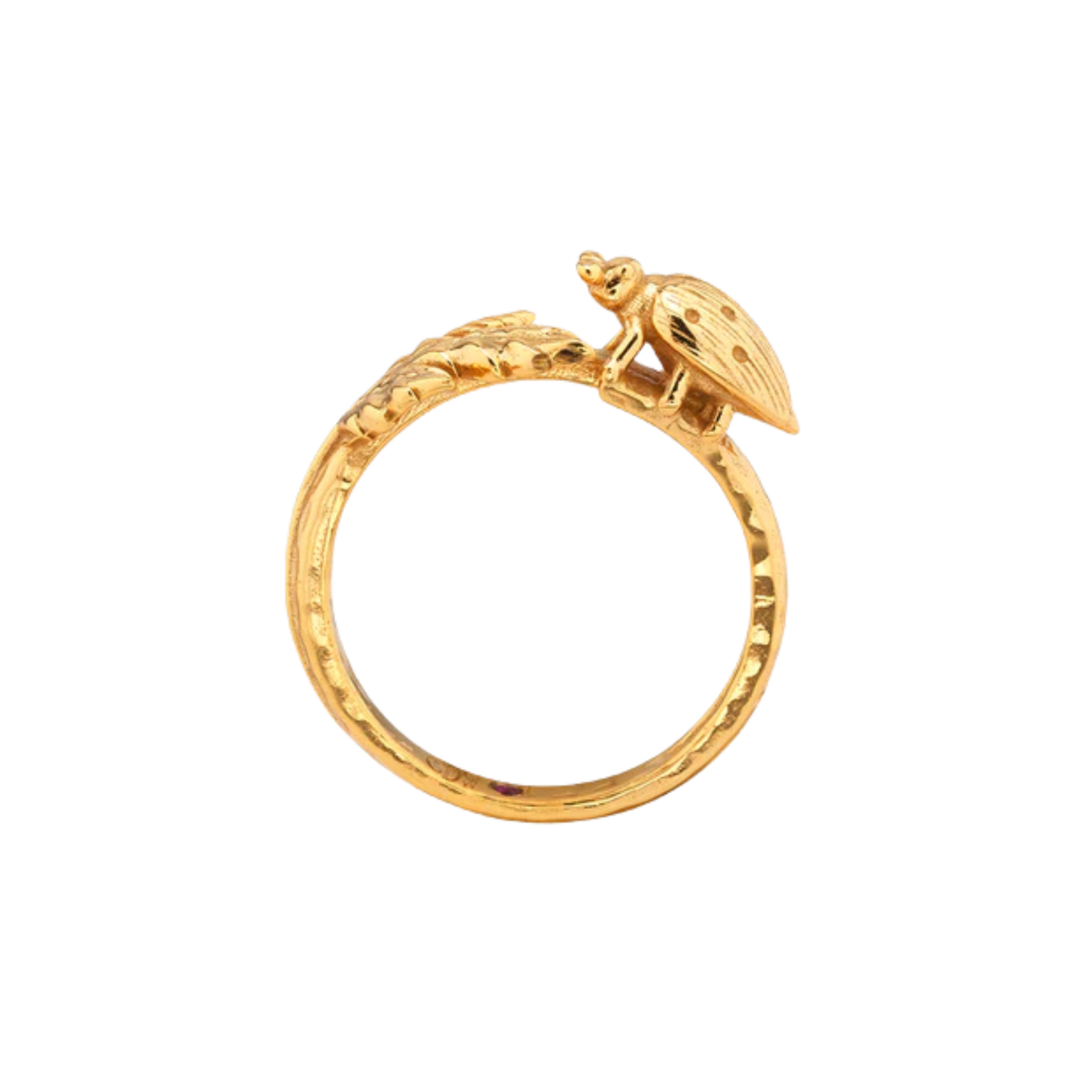 Juliska Capucine de Wulf Meadow Walk Ladybug Ring - Size 8