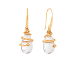 Capucine de Wulf Lily Drop Earrings Clear Quartz