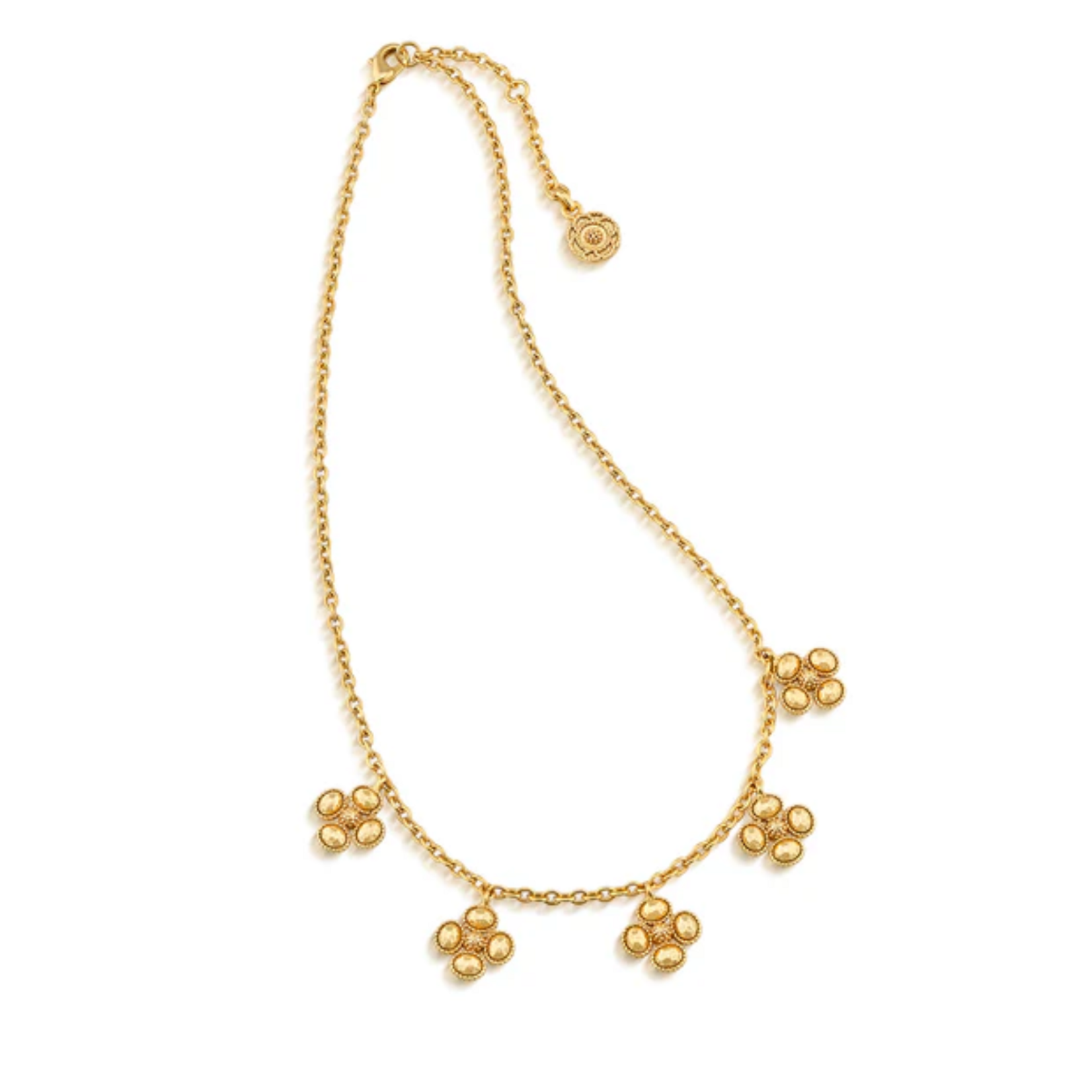 Capucine de Wulf Berry Clover Multi Station Necklace Gold
