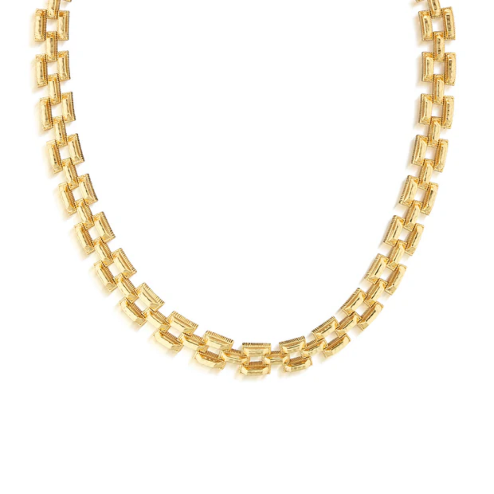 Juliska Capucine de Wulf Pathway Petite Link Necklace 17" Gold