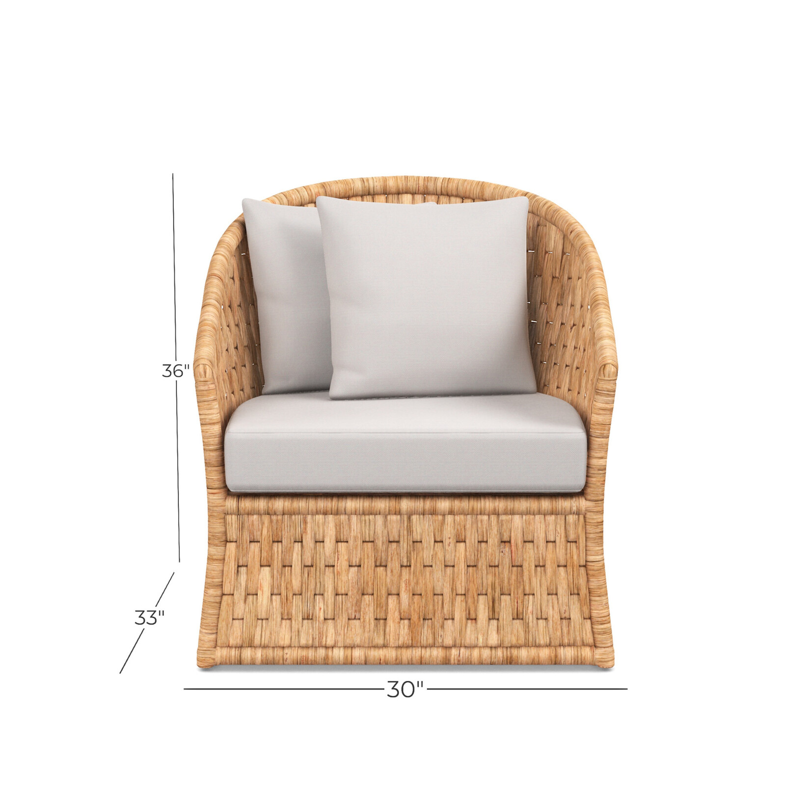 Woven Swivel Lounge Chair